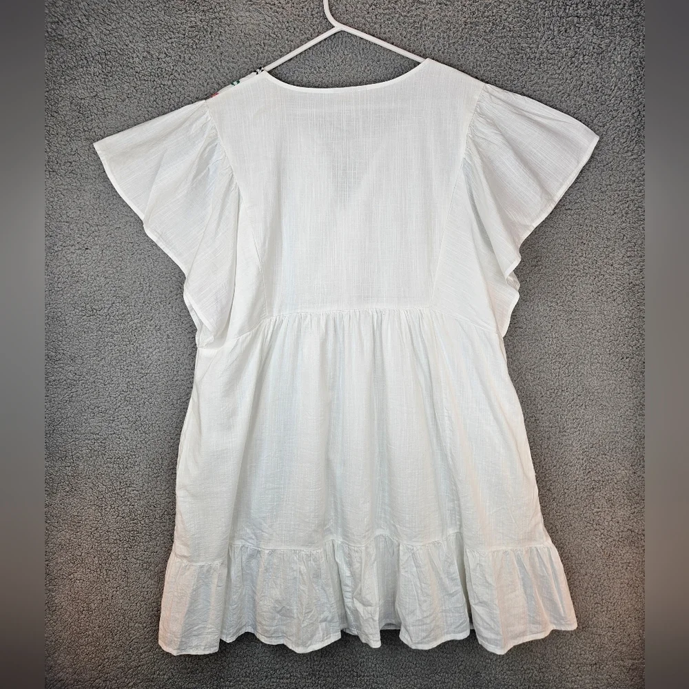 Knox Rose White Midi Dress with Multicolor Embroidery - Picture 9 of 13